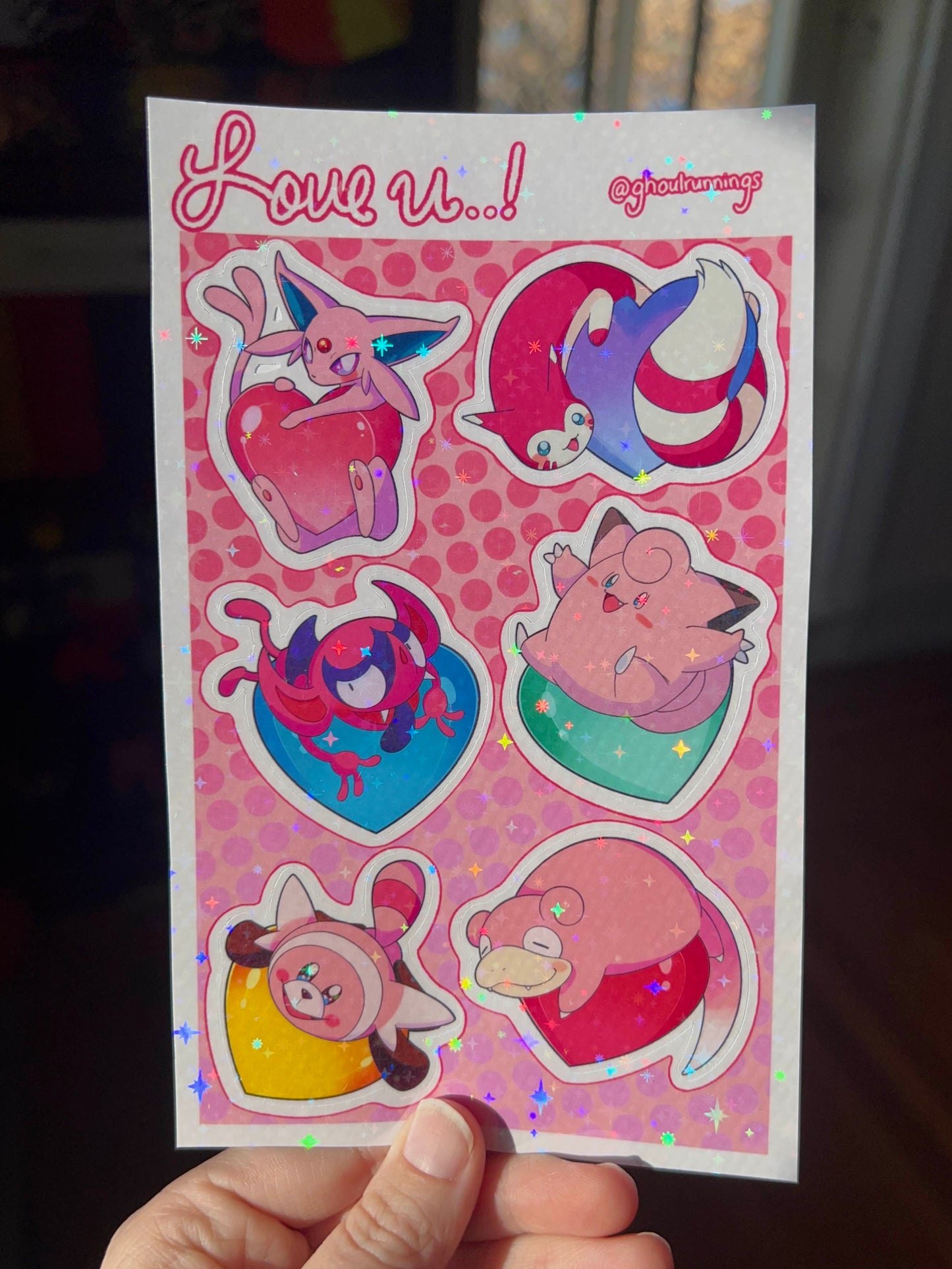 Pink Pokés Sticker Sheet